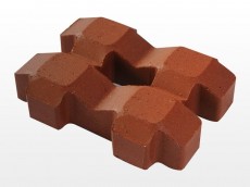 湖南紅色井字植草磚